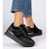 Gemre Julianna women's black platform sneakers with rhinestones | shoptok.hr