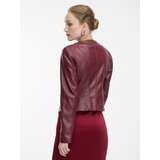 Orsay Burgundy women's faux leather jacket - Women's | ePonuda.com