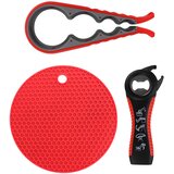 INF 3-delni odpirač za šibke roke, večnamenski odpirač za pločevinke Red, (21278518) | Shoptok.si