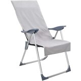 vidaXL Vanjski ručnici za stolice 2 pcs Siva 130 x 60 cm | shoptok.hr