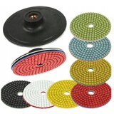 Mar Pol MAR-POL set 7 diamantnih brusnih velcro diskov 100mm M14 za kotne brusilnike M08830 | Shoptok.si