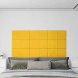  Zidne ploče 12 kom žute 60x30 cm baršunaste 2 16 m²