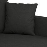  3-dijelni set sofa s jastucima crni od mikrovlakana | Eponuda.ba