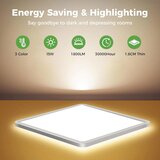 ZEMTY 18 cm kvadratna LED stropna svetilka | Shoptok.si