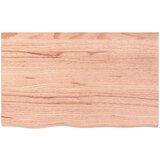 Stolna ploča svjetlosmeđa 80 x 50 x 6 cm tretirana hrastovina | shoptok.hr