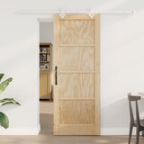 vidaXL drsna vrata z nastavkom 78x202 cm Trden borov les, notranja vrata 'ORKDAL'78x202x4 cm Trden borov les Cene