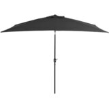  Zunanji senčnik s kovinskim drogom 300x200 cm antracit | Shoptok.si