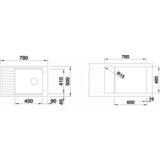 Blanco sudoper ELON XL 6 S InFino SILGRANIT CRNA, s dalj. upr. | shoptok.hr