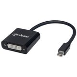 Manhattan 152549 Mini-DisplayPort adapter [1x ženski konektor DVI, 24 + 5 polov - 1x moški konektor mini Displayport] črna zaščiten, UL-certificirano, (20430105) | Shoptok.si