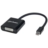 Mini-DisplayPort Adapter [1x Ženski konektor DVI, 24 + 5 polova - 1x Muški konektor Mini DisplayPort] Crna Sa zaštitom, UL certi