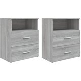  Noćni ormarići 2 kom boja sivog hrasta sonome 50 x 32 x 60 cm | shoptok.hr