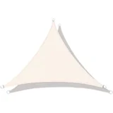 Trostrano suncobran jedro 3×3×3 m, vodootporno, bež -
