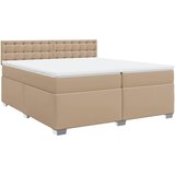  box spring s madracem cappuccino 200x200cm umjetna koža | shoptok.hr