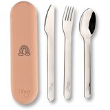 Citron pribor za jelo od nehrđajućeg čelika Unicorn Blush Pink cutlery_set_silicone_unicorn_blush_pink | shoptok.hr