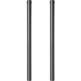  Steber ograje. 2 pcs Siva 90 cm Jeklo s prašnim premazom, (5000157827) | Shoptok.si