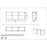 Germania Kremno bela omara za hodnik 138x55x29 cm Libbiano – | Shoptok.si