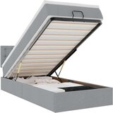 vidaXL okvir kreveta s madraca svijetlosivi 100x200 cm od tkanine | shoptok.hr