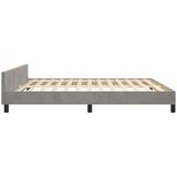  Za krevet s uzglavljem svjetlosivi 160x200 cm baršunasti | shoptok.hr
