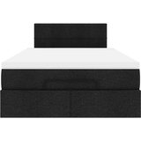 vidaXL otomanski krevet s madracem crni 120x190 cm tkanine | shoptok.hr