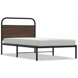 Maison Chic Posteljni okvir - Enojna postelja - Postelja za odrasle brez vzmetnice 100x200 cm rjav hrast inž. les-J6482, (21761473) Cene