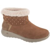 Skechers Škornji za sneg Slip-Ins: On-The-Go Joy - Cozy Shimmer Kostanjeva | Shoptok.si