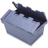 BITO Zaboj za nalaganje za večkratno uporabo, s preklopnim pokrovom, prostornina 22 l, od 10 kosov | Shoptok.si