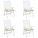  Jastuci za stolice 4 kom krem bijeli 40x40x7 cm tkanina Oxford | shoptok.hr