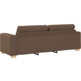  Set sofe od 3 dijela s jastučićima smeđe tkanine | shoptok.hr