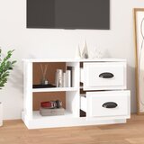 TV ormarić sjajni bijeli 73x35,5x47,5 cm od konstruiranog drva | Eponuda.com