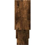 vidaXL Zidna polica dimljeni hrast 159x18x66 cm konstruirano drvo | shoptok.hr