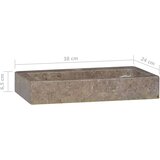 vidaXL Umivalnik siv 38x24x6,5 cm marmor | Shoptok.si