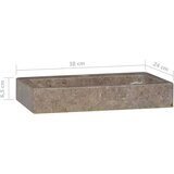 vidaXL Umivaonik sivi 38 x 24 x 6,5 cm mramorni | shoptok.hr
