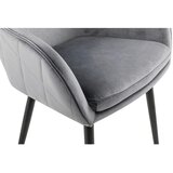 Livetastic Naslanjač Samt, Siva | Shoptok.si