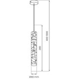  LED luster na sajli LAGOS LED/8W/230V zlatne boje | Eponuda.com