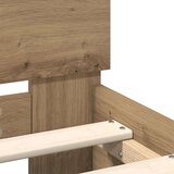  Konstrukcija postelje Umetni hrast 120 x 200 cm Konstruiran les, (5000102581) | Shoptok.si