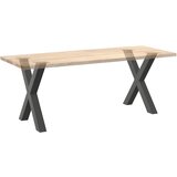  Noge za blagovaonski stol u obliku slova X, 2 kom, antracit, 80 x (72-73) cm, čelik | shoptok.hr
