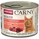 Animonda Carny Senior 6 x 200 g - Govedina & puranja srca | Shoptok.si