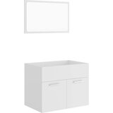 Furnova Kopalniško pohištvo 2 kosa bele barve iverna plošča, (21945489) | Shoptok.si