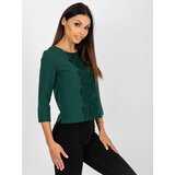 LAKERTA Blouse-LK-BZ-506522.07-dark green | Shoptok.si