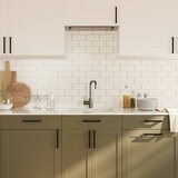  Ručke za ormarić 10 kom crne 160 mm od nehrđajućeg čelika | shoptok.hr