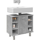 vidaXL Kopalniška omarica betonsko siva 60x32x53,5 cm iverna plošča | Shoptok.si