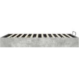  Otomanski krevet Betonsko Siva 150 x 200 cm Konstrukcijsko drvo | shoptok.hr