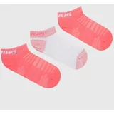 Skechers Otroške nogavice 3-pack roza barva