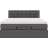  Otomanski krevet s madracem sivi 140x190cm umjetna koža | shoptok.hr