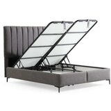 Hanah home Bračni krevet Leonora 140 x 200 Grey