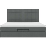  Otomanski okvir kreveta s madracima tamnosivi 200x200cm tkanine | shoptok.hr