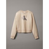 Calvin Klein Jeans Majica bež / črna / bela | Shoptok.si