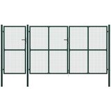  Vrata čelična 400 x 150 cm zelena u