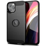  Gumijasti / gel etui Carbon za Apple iPhone 13 (6.1") - črni Cene