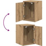  Garažni zidni ormarić Artisan hrast izrađen od drveta | shoptok.hr